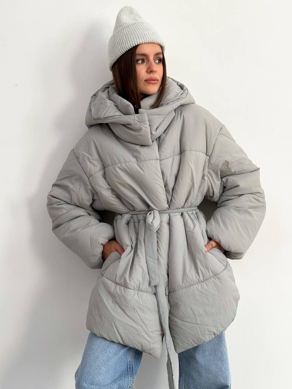 Stud Pockets Oversized Down Jacket - Women - Ready-to-Wear