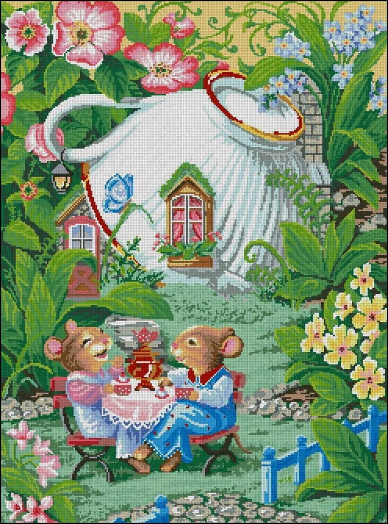 Beatrix Potter Cross Stitch PDF Pattern Download Cottagecore Etsy Canada