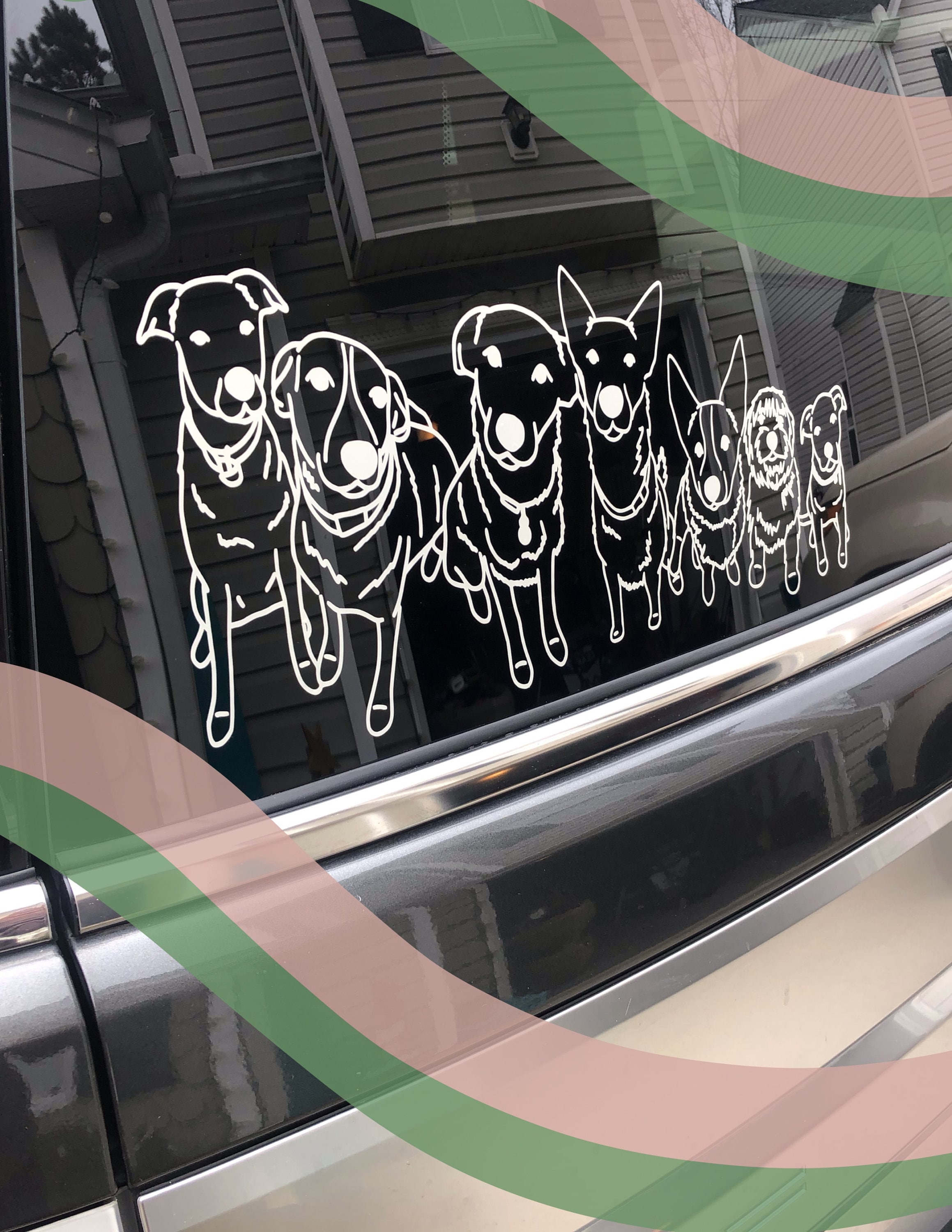 Custom Pet Car Decal/Custom Pet Sticker/Vinyl Sticker/Vinyl | Etsy