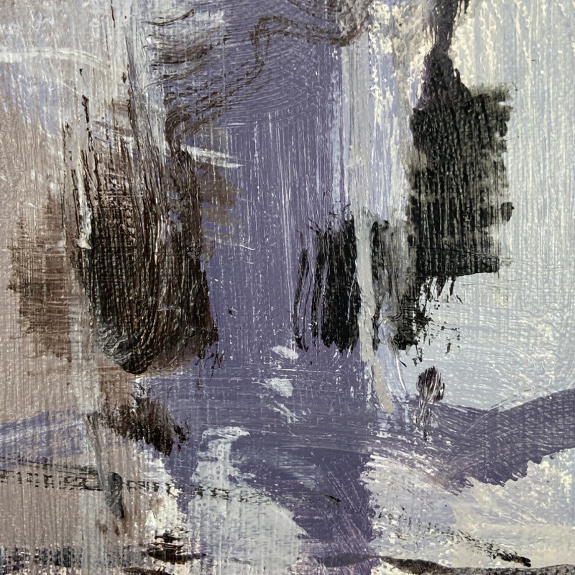 MAUVE Hand Painted Abstract Art Etsy