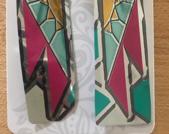 Southwest moral earrings