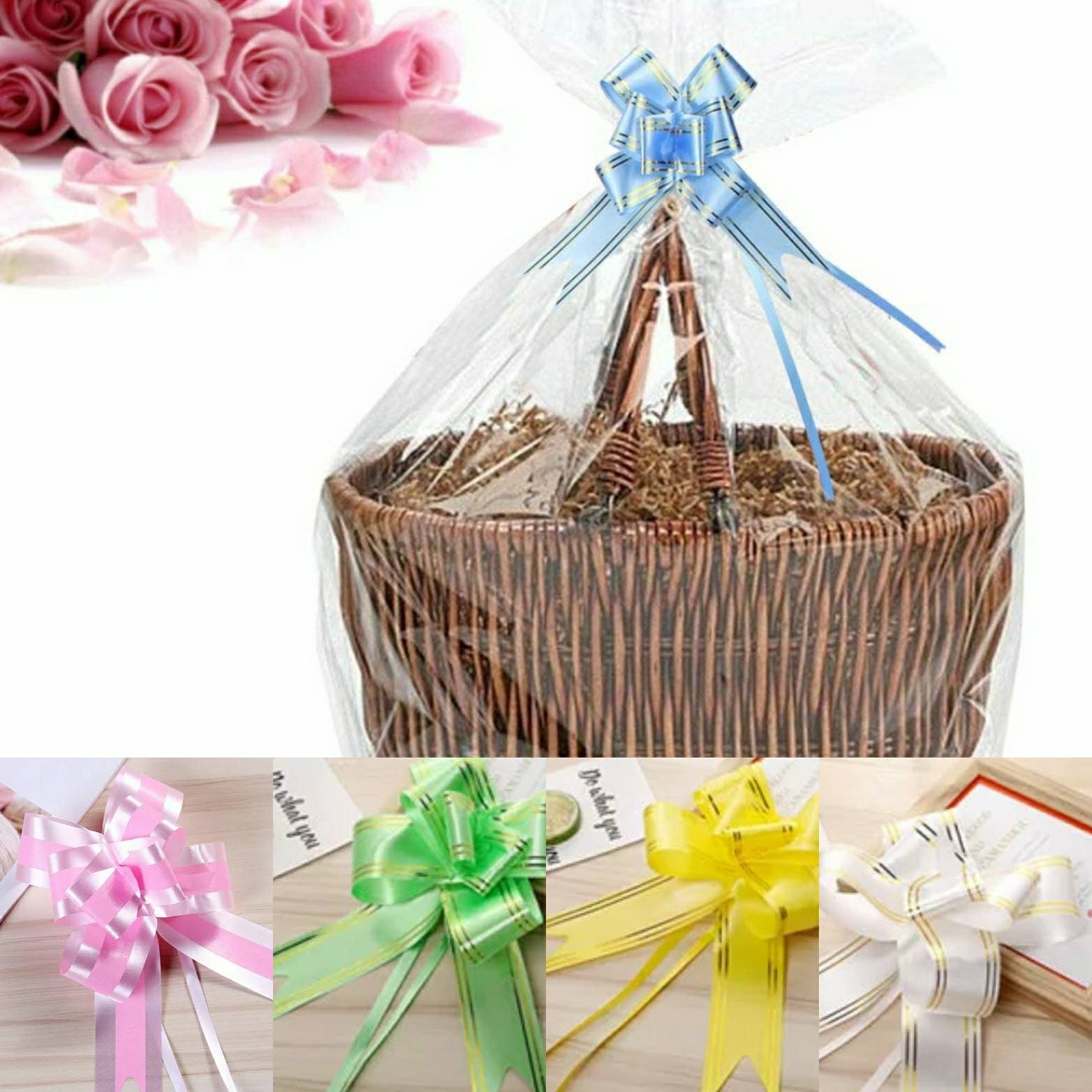 XX Large cellophane bag for Hampers with Large 6 inch Pull Etsy