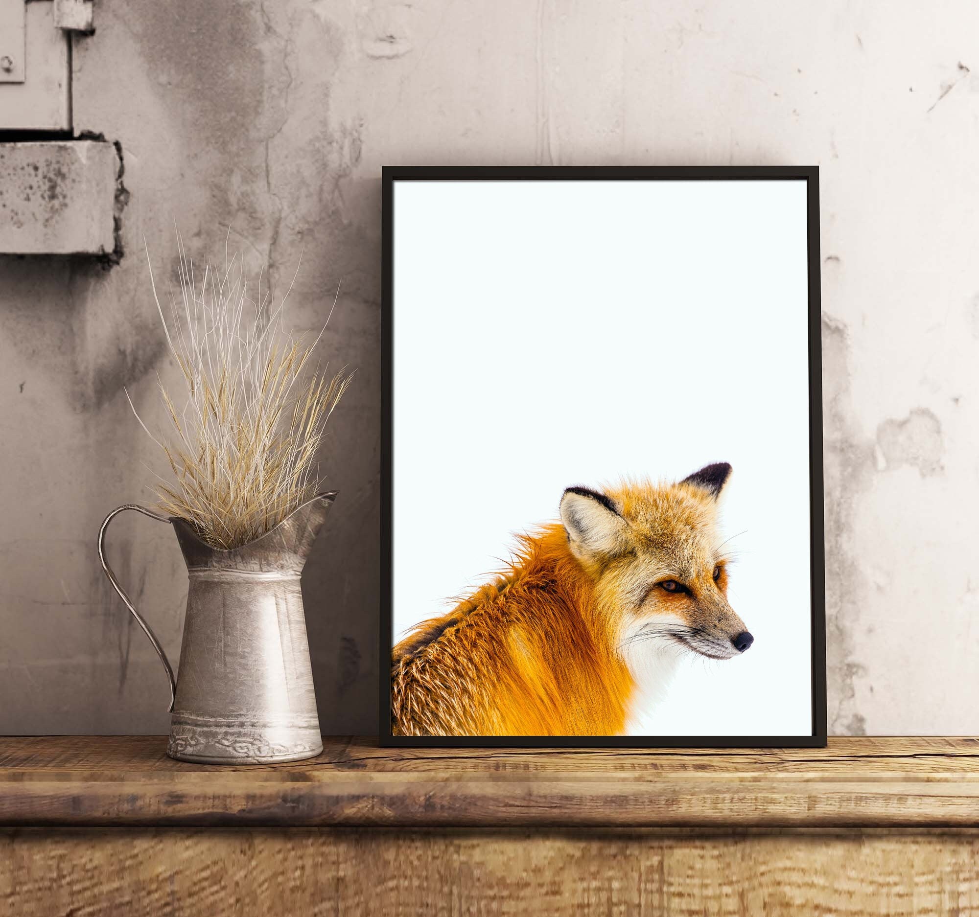 Red Fox Wall Art 25 Sizes Digital Download Wall Decoration Etsy