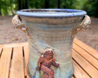 Big Foot and UFO Vase/Utensil Holder