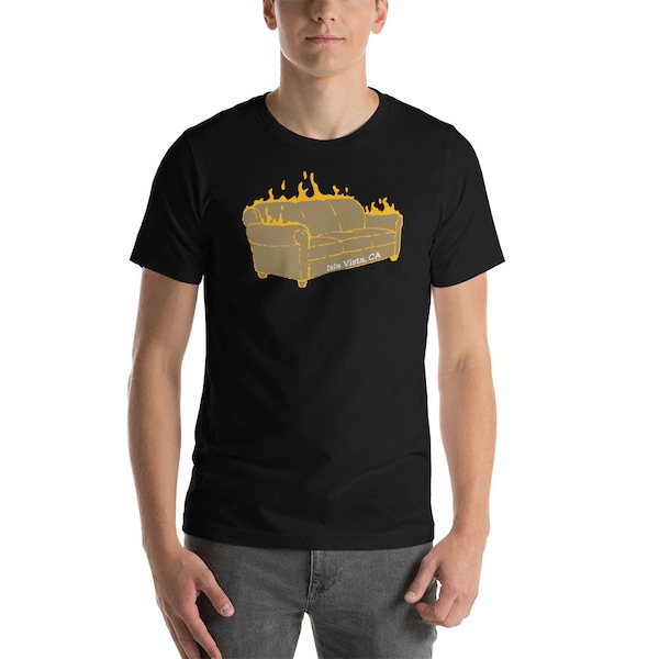 Isla Vista Burning Couch Short-Sleeve Unisex T-Shirt