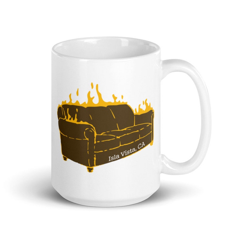 UCSB Isla Vista Burning Couch Tasse Etsy France