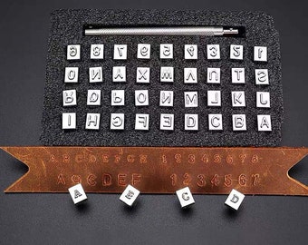 OTNE Zahlen und Buchstaben Punch Set A-Z /& 1-9 Gro/ßbuchstaben Stanzwerkzeug Schlagbuchstaben