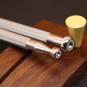 Leather Stamps, 1 Piece or 2 Pieces Professional Leather Stamping Tools for Craft Working, 304 stainless steel Leather Stamping DIY Tools