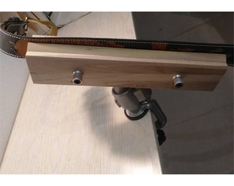 Belt Stitching Pony Belt Sewing Lacing Clamp LeatherCraft Tools Finished Wood Full Set