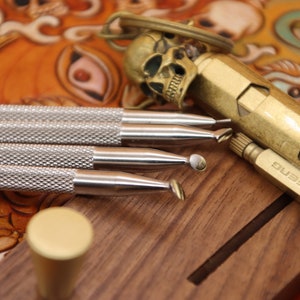 Leather Stamps Leather Stamping Tools Beveler Carving 304 Stainless Steel LeatherCraft Tool