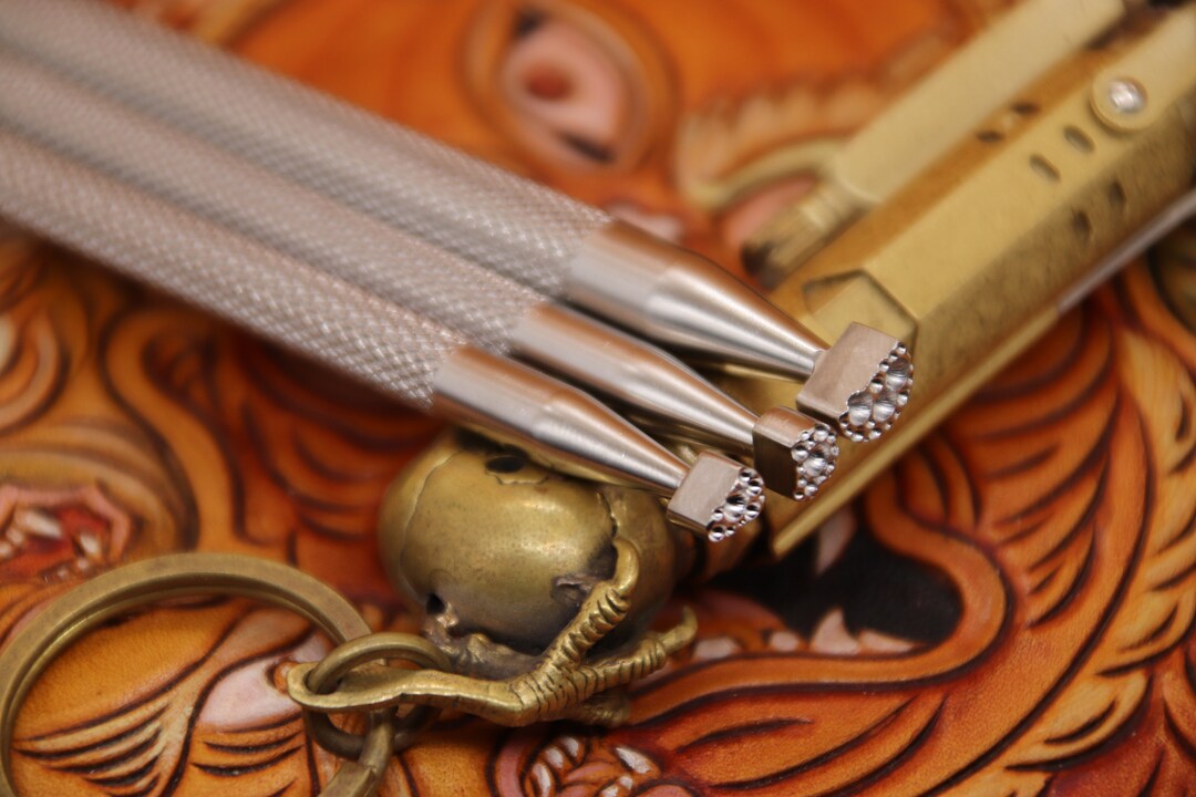 Leather Stamps Tools Set Leather Craft Kit Leather Carving Punch 304