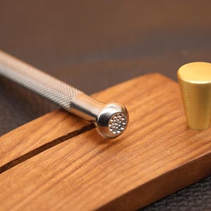 Leather Stamping Tool, Leather Stamp, 1 Piece Flower Pattern Professional Leather Stamping Tool for Craft Working, 304 Stainless Steel