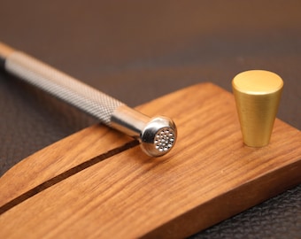 Herramienta de estampado de cuero, sello de cuero, 1 pieza, herramienta de estampado de cuero profesional con patrón de flores para trabajos manuales, acero inoxidable 304