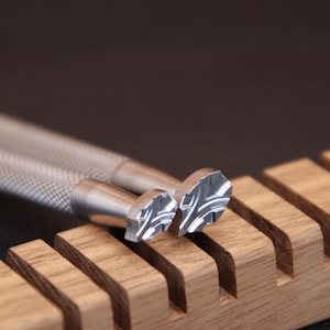 Leather Stamps, 1 Piece or 2 Pieces Professional Leather Stamping Tools for Craft Working, 304 Stainless Steel Leather Stamping DIY Tools