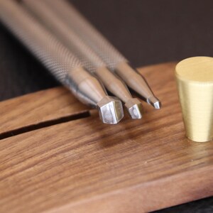 Leather Stamps, 1 Pc or 3 Pcs Set Professional Leather Stamping Tools for Craft Working, 304 Stainless Steel Leather Stamping DIY Tools