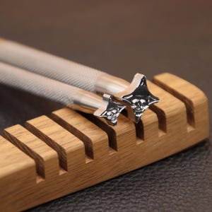 Leather Stamps, 1 Piece or 2 Pieces Skull Professional Leather Stamping Tools for Craft Working, 304 Stainless Steel Leather Stamping DIY