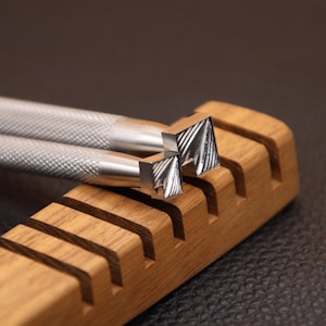 Leather Stamps, 1 Piece or 2 Pieces Professional Leather Stamping Tools for Craft Working, 304 Stainless Steel Leather Stamping DIY Tools