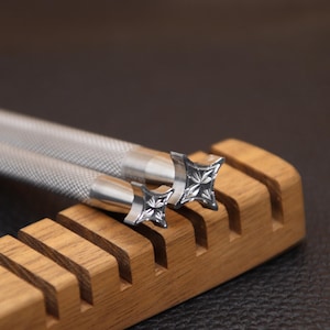 Leather Stamps, 1 Piece or 2 Pieces Professional Leather Stamping Tools for Craft Working, 304 Stainless Steel Leather Stamping DIY Tool
