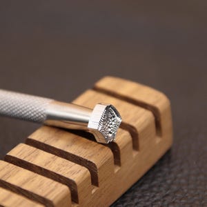 Leather Stamping Tool, Leather Stamp, 1 Piece Dragon Scale Shape Professional Leather Stamping Tool for Craft Working, 304 Stainless Steel