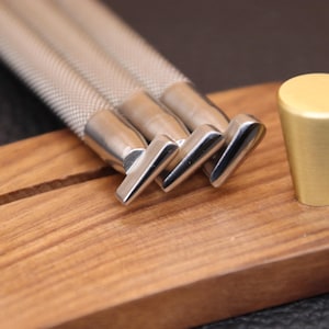 Leather Stamps, 3 Pieces Set Professional Leather Stamping Tools for Craft Working, 304 Stainless Steel Leather Stamping DIY Tools