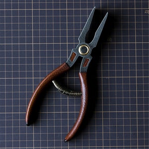 Leathercraft Tool 195mm Straight Leather Edge Pressing Stainless Steel  Clamping Pliers, for Gluing and Holding Leatherwork