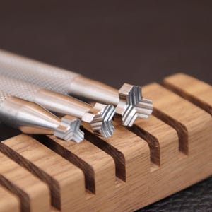 Leather Stamping Tools 304 Stainless Steel Stamp for DIY Leathercraft Carving 1 Pc or 3Pcs Set