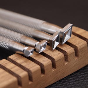 Leather Stamping Tools Diamond Stamps 3D Geometric Pattern 304 Stainless Steel Stamp for DIY Leathercraft Carving 1 Pc or 4Pcs Set