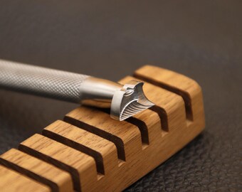 Leather Stamp, 1 Piece Professional Leather Stamping Tools for Craft Working, 304 Stainless Steel Leather Stamping DIY Tool