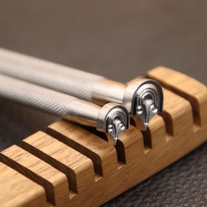 Leather Stamps, 1 Piece or 2 Pieces Professional Leather Stamping Tools for Craft Working, 304 Stainless Steel Leather Stamping DIY Tool