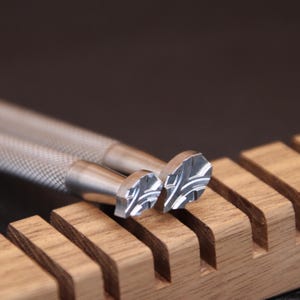 Leather Stamps, 1 Piece or 2 Pieces Professional Leather Stamping Tools for Craft Working, 304 Stainless Steel Leather Stamping DIY Tool