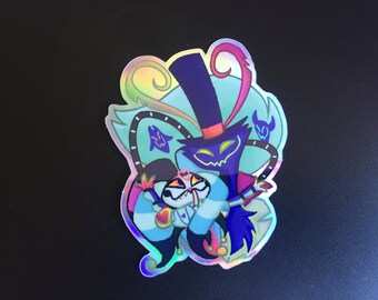 water-resistant Angel Dust Sticker Hazbin Hotel inspired Stickers fanart uv-resistant vinyl decal