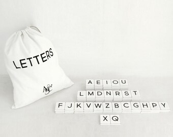 White Letter - Set of 70