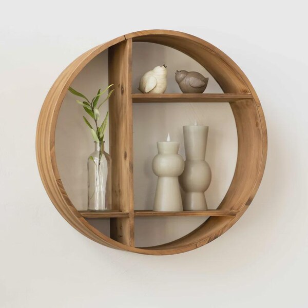 Stand Shelf Rounded Round Shelf - Etsy