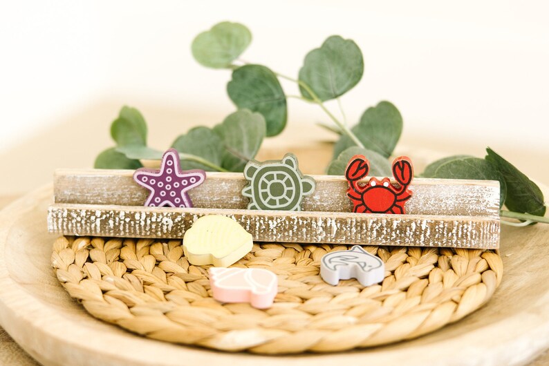 Wood Shape Set of 6 - Sea Creatures