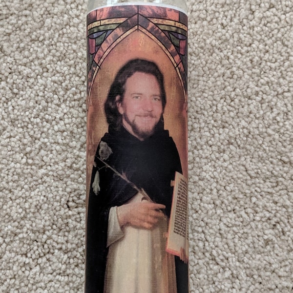 Eddie Vedder Celebrity Prayer Candle