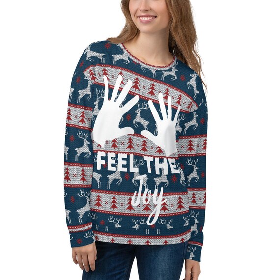 feel the joy ugly christmas sweater