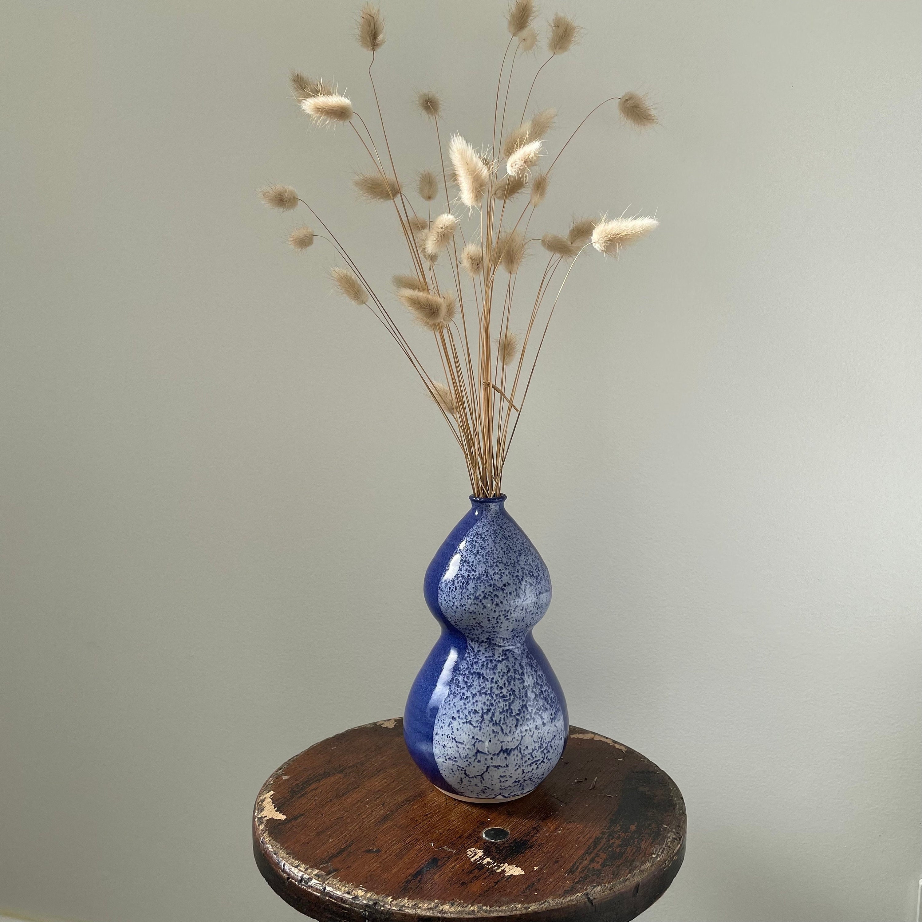 Blue and White Bubble Vase Etsy