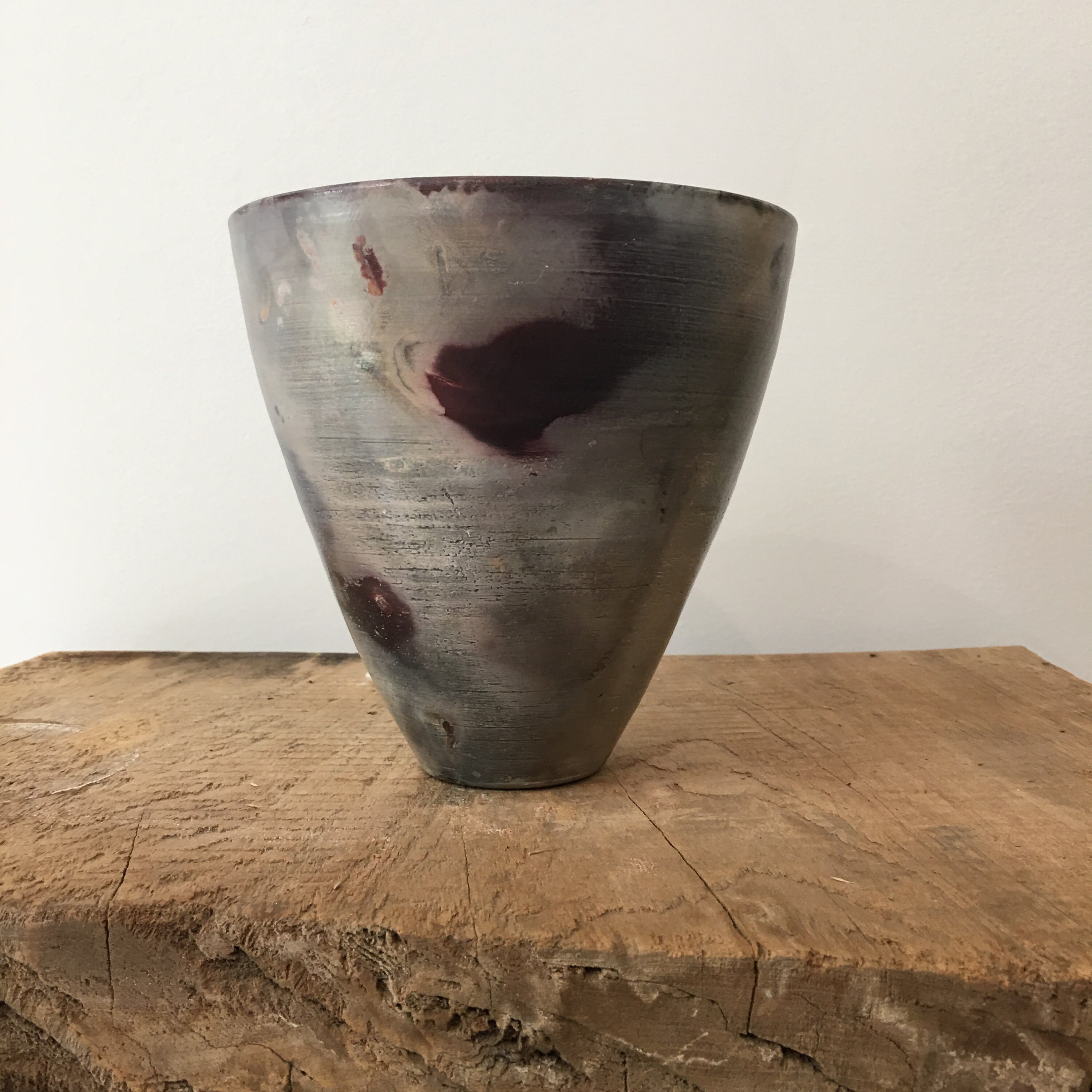 Impresionante jarrón o jardinera aplanada a cielo cónico | Etsy