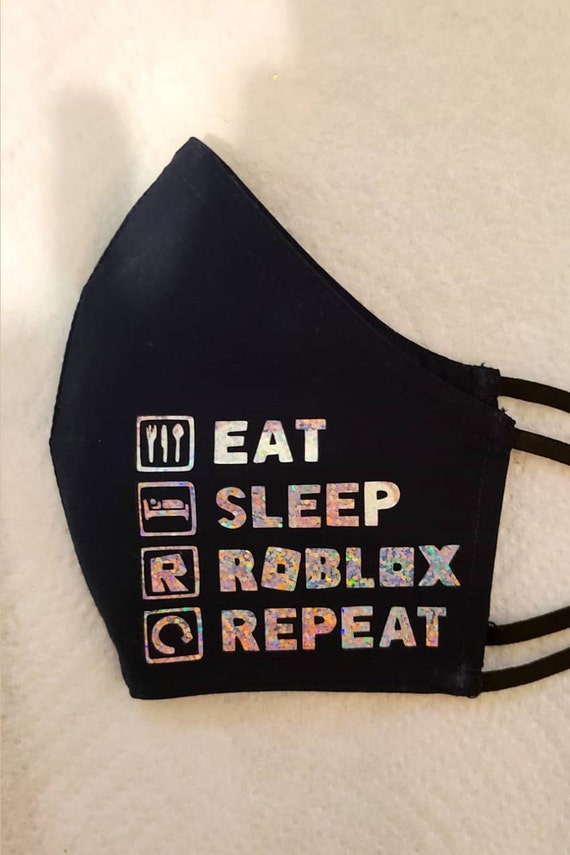 Kids Roblox Face Mask Etsy - liz name roblox