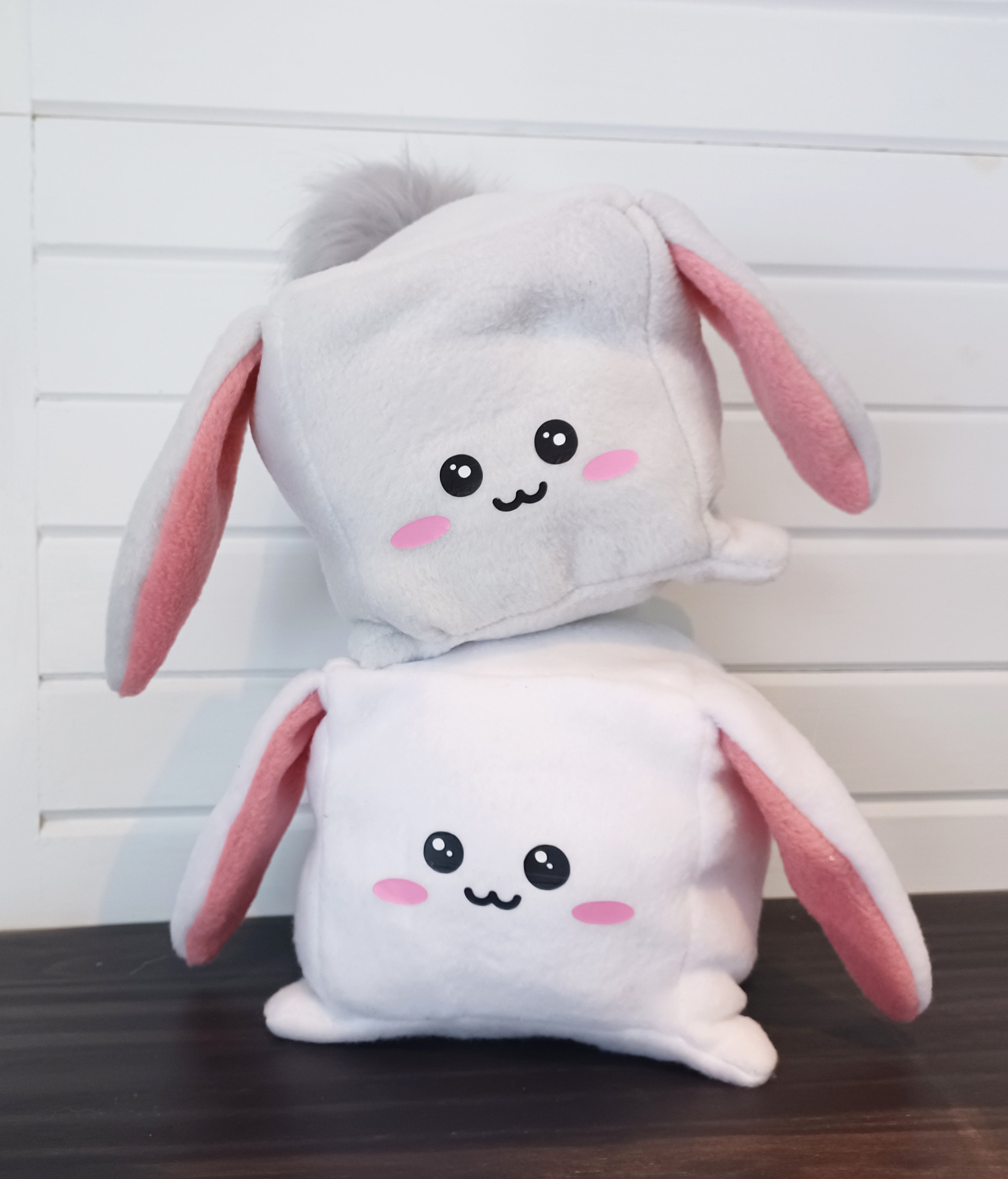 Bunny Rabbit Cube Plush Sewing Pattern, Kawaii Stuffie, Written and ...