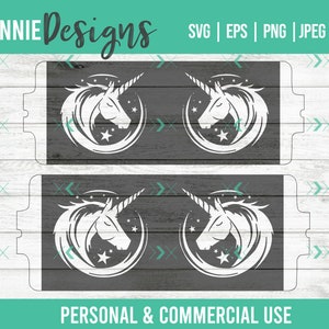 Unicorn Infusible Ink Mug Wrap SVG Template customizable use with Infusible Ink Transfer sheets and Mug Press Personalized Majestic Magical image 5