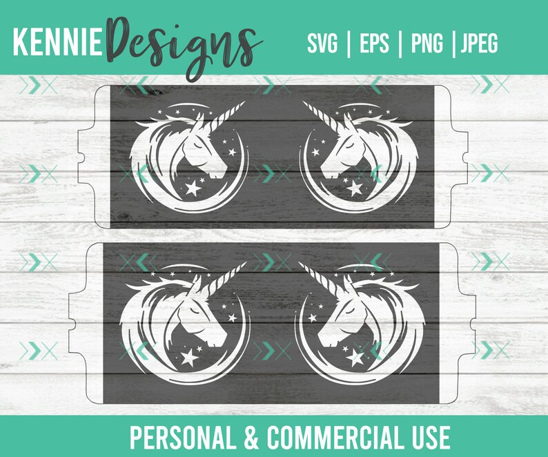 Unicorn Infusible Ink Mug Wrap SVG Template customizable use with Infusible Ink Transfer sheets and Mug Press Personalized Majestic Magical image 5