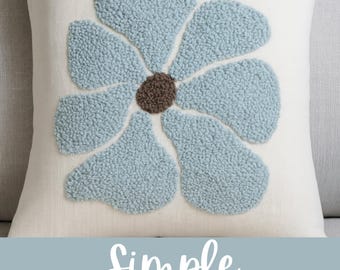 Abstract Flower Punch Needle Pattern • Modern • Beginner-Friendly • PDF • Floral Home Decor • Relaxing • Simple