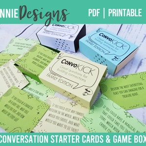 Afdrukbare conversatiestartkaarten DIY | Uniek Craft Show item | Papierproject | DIY-cadeaus | Ambachtelijke verkoop Producten | Pdf |