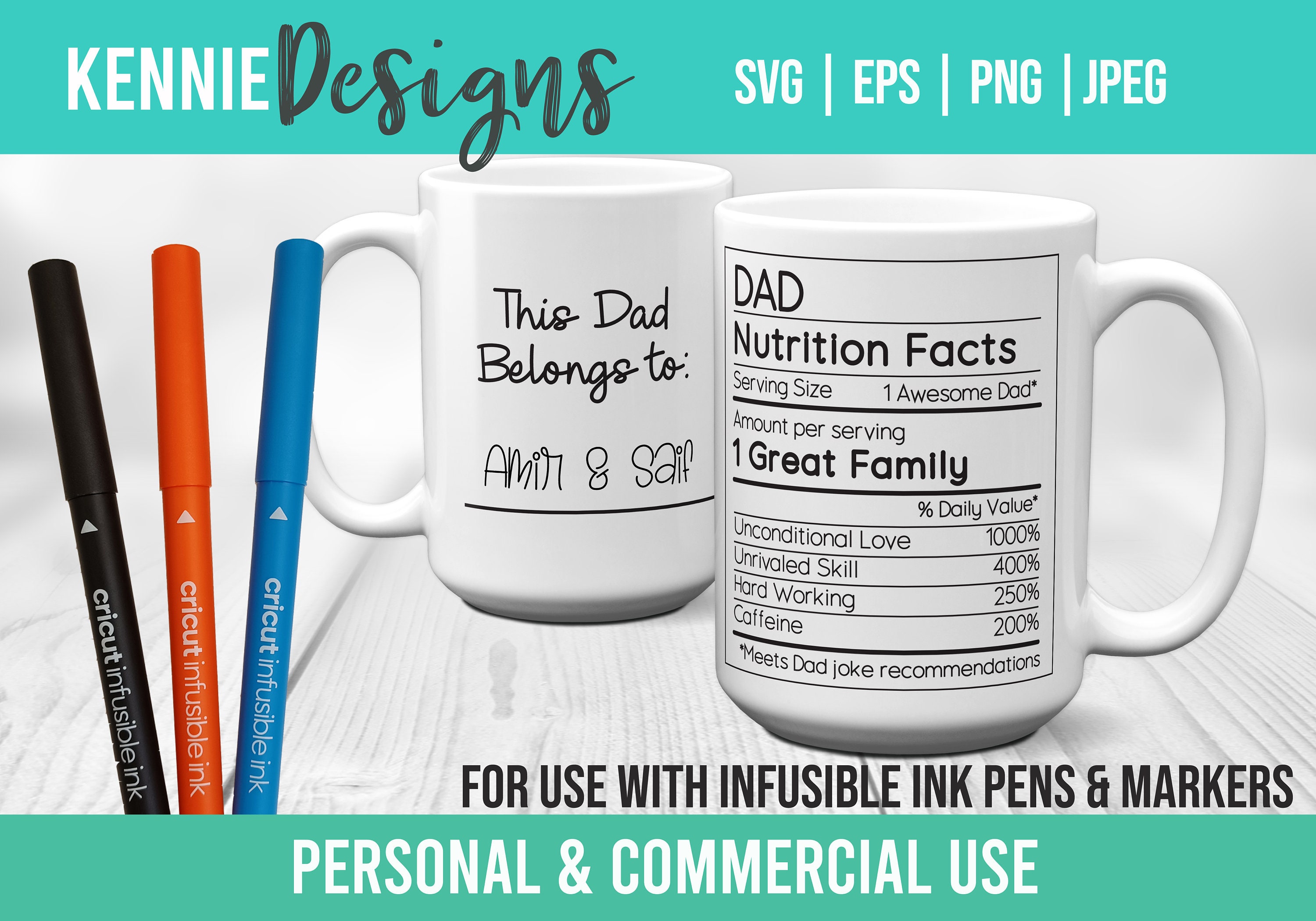 Mandala Boho Infusible Ink Mug Wrap SVG Template Customizable Use
