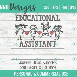 Pädagogischer Assistent SVG für Ea für Wertschätzungsgeschenke für Lehrerhelfer, Lehrerhelfer, Studentenlehrer, Paraprofessionelle