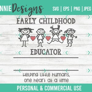 Éducateur de la petite enfance SVG pour Ece pour avoir fait des cadeaux d’appréciation pour les travailleurs des garderies, les enseignants préscolaires, les travailleurs de la garde d’enfants