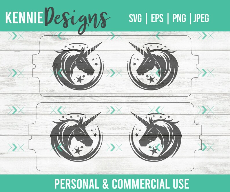 Unicorn Infusible Ink Mug Wrap SVG Template customizable use with Infusible Ink Transfer sheets and Mug Press Personalized Majestic Magical image 4