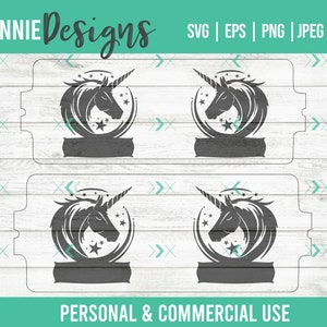 Unicorn Infusible Ink Mug Wrap SVG Template customizable use with Infusible Ink Transfer sheets and Mug Press Personalized Majestic Magical image 7