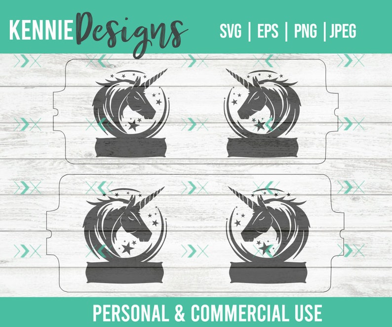 Unicorn Infusible Ink Mug Wrap SVG Template customizable use with Infusible Ink Transfer sheets and Mug Press Personalized Majestic Magical image 7